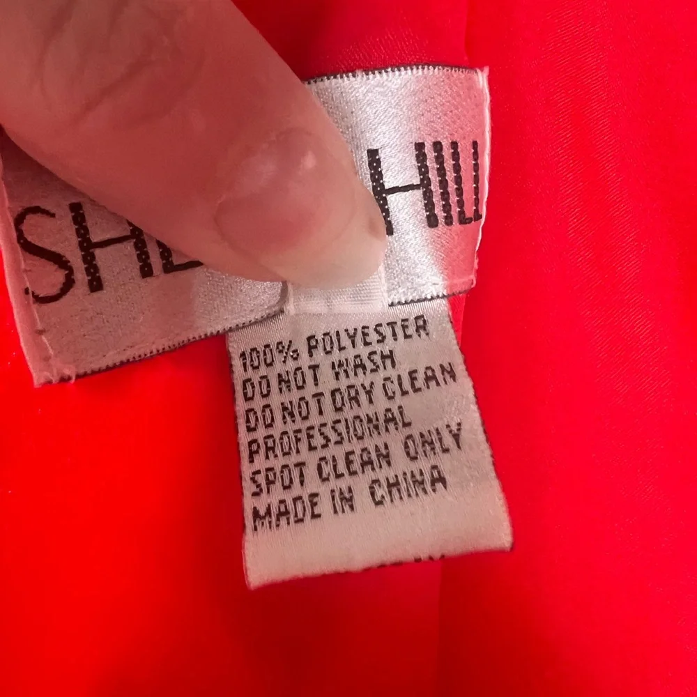 Sherri Hill red prom dress ball gown dress size 18 Elegant Red Evening Gown A72 - Picture 7 of 7
